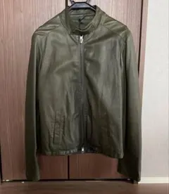 美品 ジョルジオブラット シングルライダース レザージャケット 48