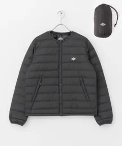 DANTONダントン]ナイロンタフタ ノーカラーインナーダウンジャケット