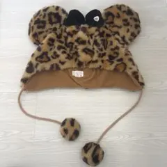 ミニーちゃん ヒョウ柄 ファンキャップ ディズニー