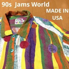 90年代　JAMS WORLD ジャムズワールド　アロハシャツ　アメリカ製 2026年最新】jams world アロハの人気アイテム - メルカリ