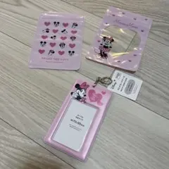 ミニー　マルチ　カードケース　ジッパーバック　2種　1枚ずつ　計3点セット