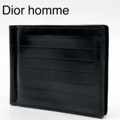 Dior マネークリップ パテントレザー 札入れ コンパクト ウォレットのサムネイル