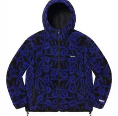 supreme reversible fleece hooded jacket