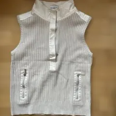 GERARD DAREL ホワイト ニットベスト