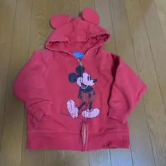 ディズニーリゾート　ミッキー　パーカー　赤　１１０