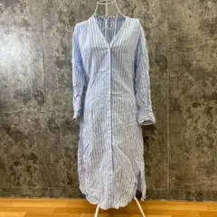 ✨ユナイテッドアローズグリーンレーベルリラクシング✨ワンピース♡青♡白ストライプ