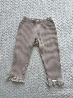 Aosta リブ編みボトムス　ニットパンツ