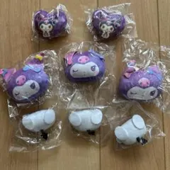 【セット売り】夢屋 サンリオ クロミ ぬいぐるみバッジ ハート おしり ゆめかわ