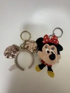 ディズニーキーホルダー ミニー カチューシャ