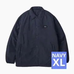 ENNOY PADDED NYLON COACH JACKET (NAVY)XL