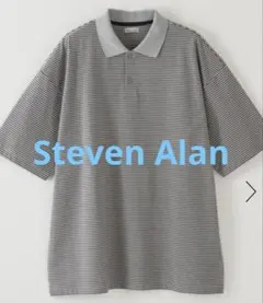 Steven Alan ツイスト ボーダー ポロシャツ -LOOSEのサムネイル