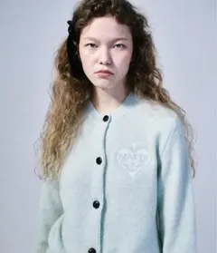 Mardi Mercredi カーディガン　白(アイボリー) ニット ホワイト（白）系 Mardi Mercredi(マルディメクルディ