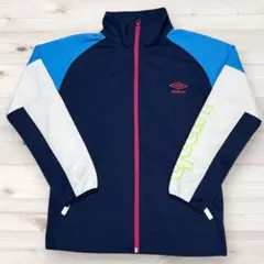 【美品】umbro レディースジャージ上着 ネイビー Mサイズ
