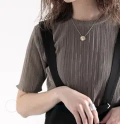 クラシカルエルフ　ミニプリーツ半そでシアー素材Tシャツ