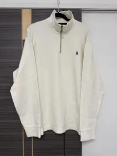 Ralph Lauren ハーフジップ スウェット アイボリー ラルフローレン