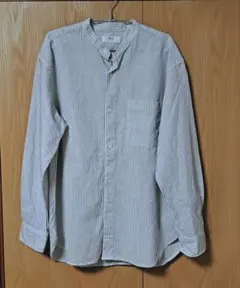 UNIQLO コットンリネンスタンドカラーシャツ　メンズMサイズ