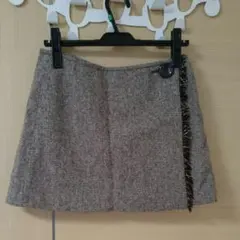 美品☆ディグレース☆ラップスカート☆茶ツイードのサムネイル