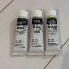 アクリル絵の具 20mlグレー シルバー グリーン
