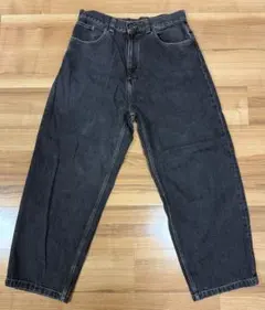Carhartt ブラックデニムパンツ フェードブラック ロゴタグ - メルカリ
