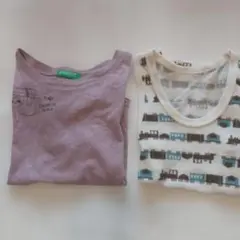 UNITED COLORS OF BENETTON くすみピンク Tシャツ　肌着のサムネイル