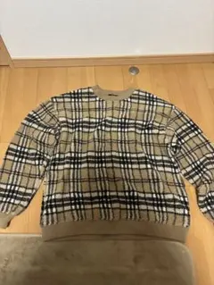 BEAMS HEART チェック柄 ニット Lサイズ
