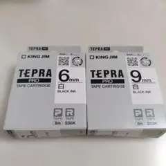 KING JIM TEPRA PRO テープカートリッジ 6mm 9mm
