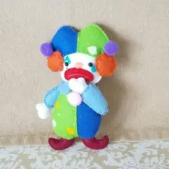 編みぐるみ ピエロ 道化師 ハンドメイド - メルカリ
