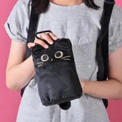 新品未使用カルディKALDI 黒い猫ミニニャップポーチポシェット