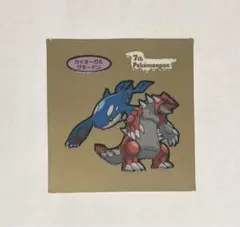 ポケモンパン　デコキャラシール　発売7周年記念　カイオーガ＆グラードン