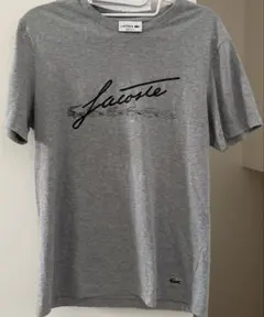 LACOSTE ラコステ ロゴプリント Tシャツ グレーのサムネイル
