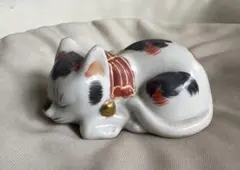 mf611⑤『ユキヒョウ 眠り猫』陶器　/骨董品 古美術 アンティーク 古玩 九谷焼 眠り猫 陶器 金彩 骨董 ヴィンテージ - メルカリ