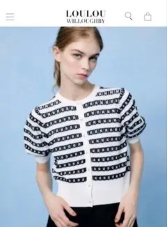 【25年SS】【定価:29,700円】LOULOU WILLOUGHBYカーデのサムネイル