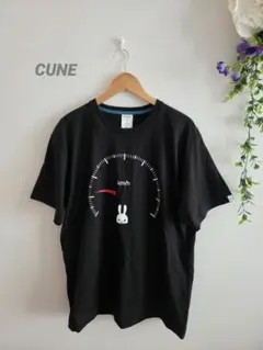 ◼️CUNE キューン スピードメーター うさぎ Tシャツ ブラック XL 美品