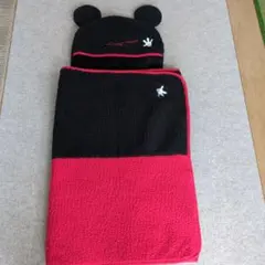Disney Resort ミッキーマウス フード付きブランケット　ポンチョ