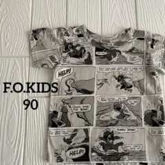 F.O.KIDS エフオーキッズ ピーターパン コミック柄 Tシャツ 90のサムネイル