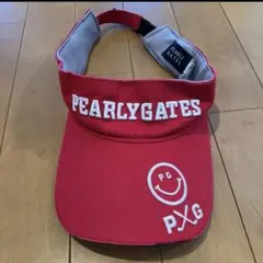 美品PEARLY GATES PXG サンバイザー レッドレディースゴルフウェアのサムネイル