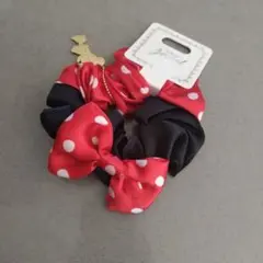 ディズニー　ミニーチャーム付き シュシュ　未使用