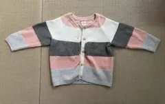 H&M カーディガン ボーダー EUR80cm 9-12ヶ月