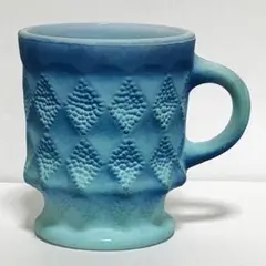 【コンディション良好】【2個セット】ファイヤーキングのマグカップ　茶色＆青緑色 コンディション良好】【2個セット】ファイヤーキングの