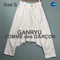 v*i様 GANRYU サムエルパンツ ホワイト FUMITO GANRYU - 【25SS】ドレープド リネン パンツ / DRAPED LINEN