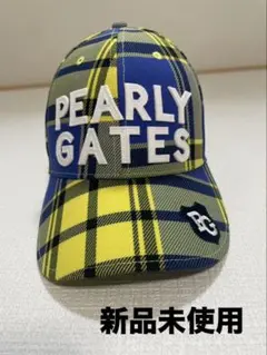 【新品未使用】PEARLY GATES チェック柄キャップ