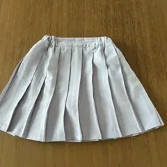 薄紫色 プリーツスカート ショートパンツ付き　140