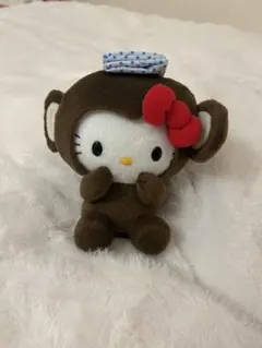 d*7様 サンリオ ハローキティ ヤクルト 猿着ぐるみ 温泉　干支 ぬいぐるみ