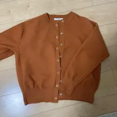 journal standard relume オレンジ ボタン付きカーディガン