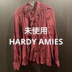 未使用　HARDY AMIES 長袖ボウタイブラウス 9号のサムネイル