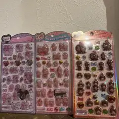 【正規品】うるちゅるポップシール　モンチッチ2種　エスターバニー　3枚セット♡