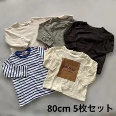 長袖Tシャツ 5枚セット (80cm)