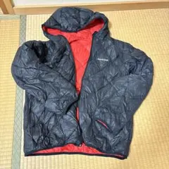 montbell ダウンコート 黒赤　リバーシブル