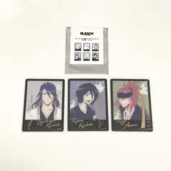 BLEACH 朽木ルキア 朽木白哉 阿散井恋次 箔押し クリアフォトカード