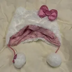 美品ユニバーサルスタジオ キティ ファンキャップマフラー USJ - USJ キティーちゃん ファンキャップの通販 by a's shop